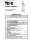 Yale PS Ratchet Hoist- 646712323
